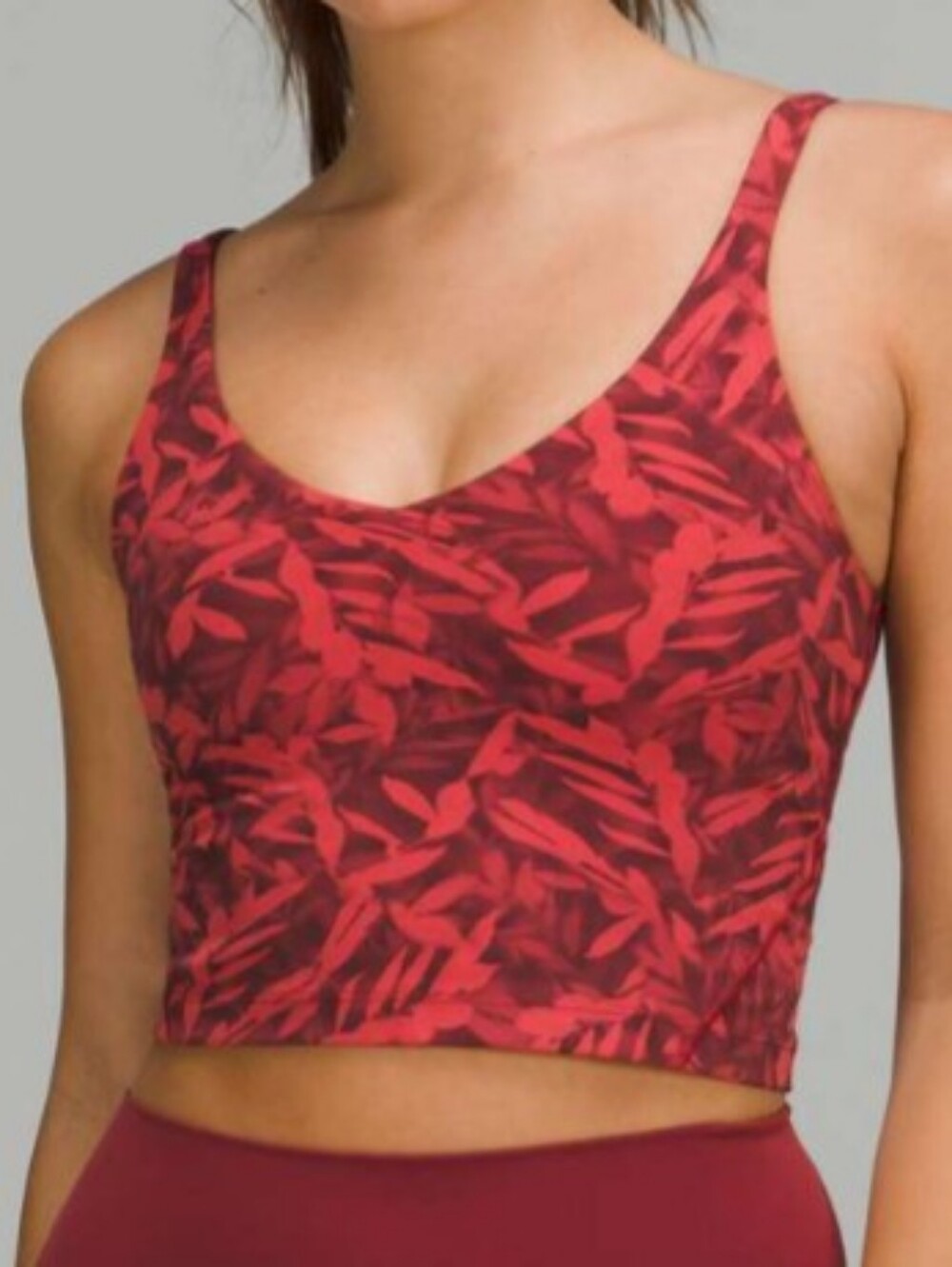 Lululemon size 6 red Align Cropped Tank